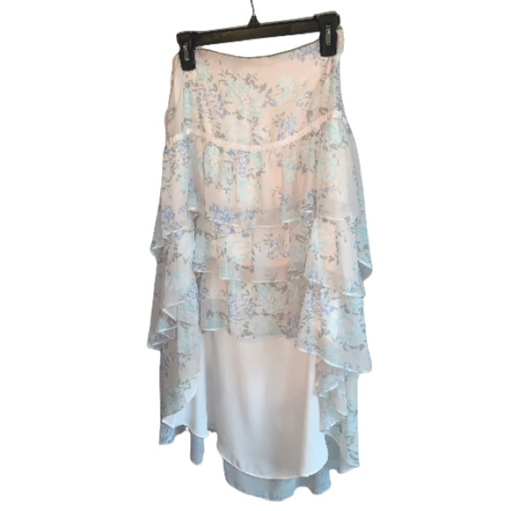 NWT Shabby Chic Floral High-low Skirt